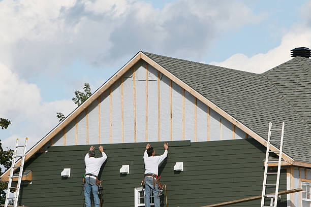 Professional Emergency Siding Repair technician working in Boonville, NC